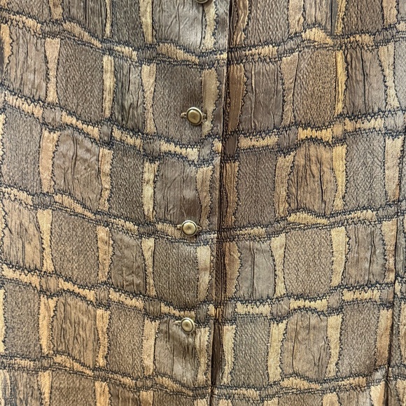 NWT C.L.O.T.H.E.S. Bronze/copper button down top - Picture 2 of 6